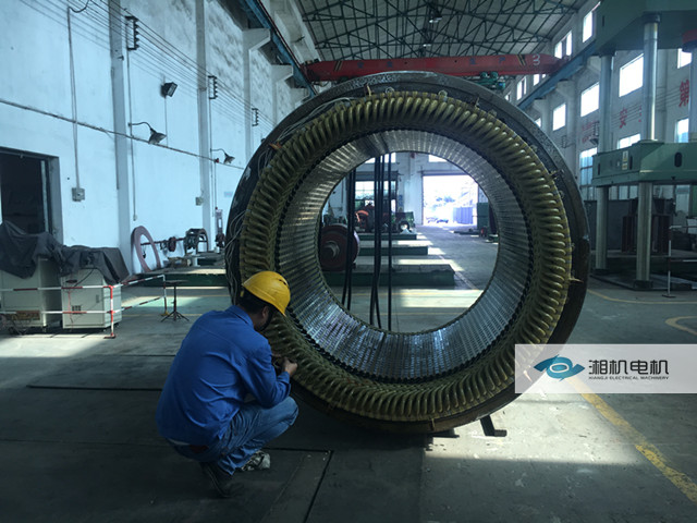 8100KW電機(jī)更換定子線(xiàn)圈